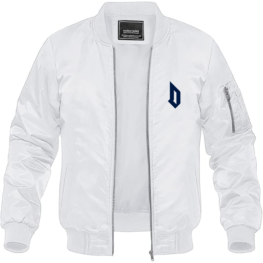 Men's  Duquesne Dukes Lightweight Bomber Jacket Windbreaker Softshell Varsity Jacket Coat