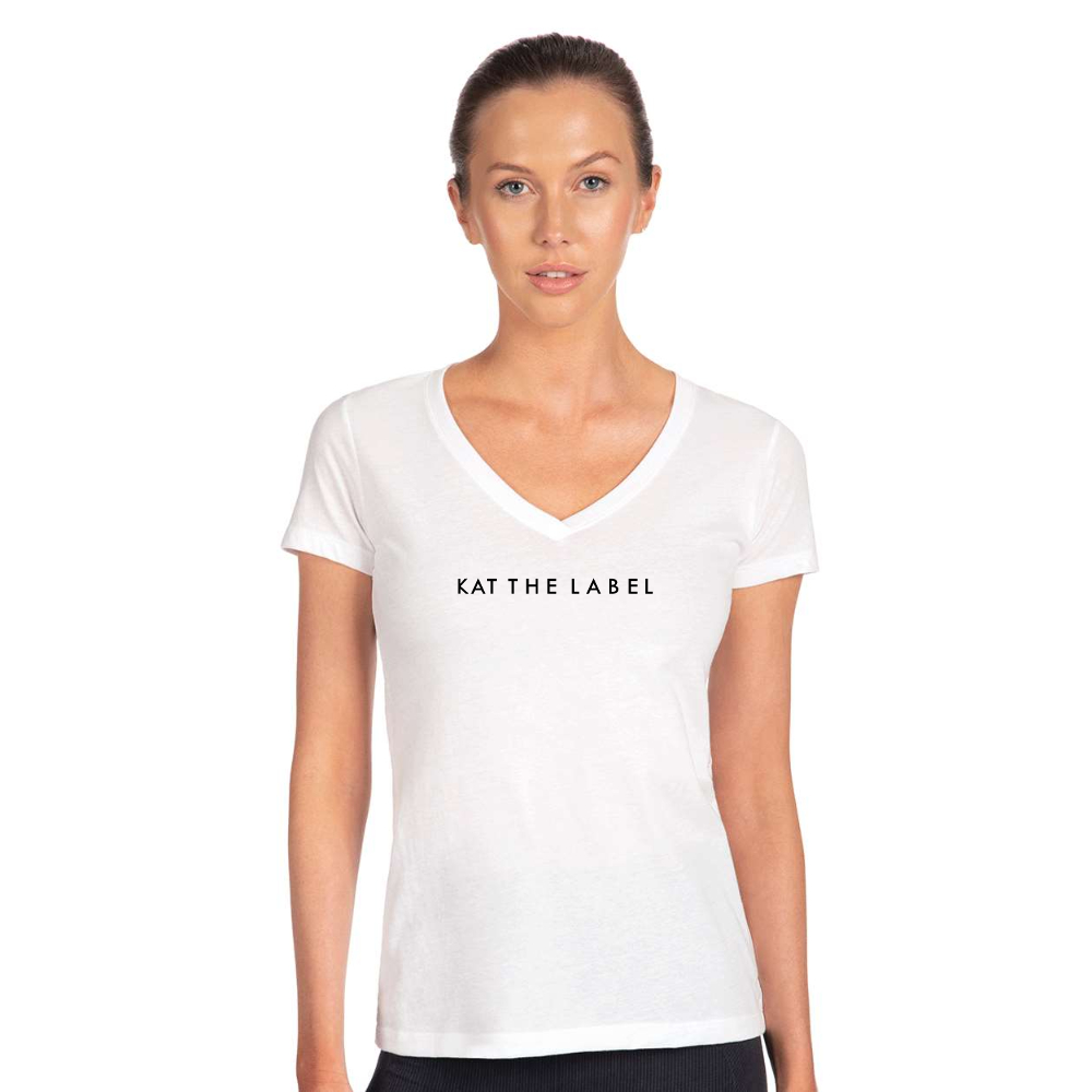 Women's Kat The Label Next Level V-Neck T-Shirt