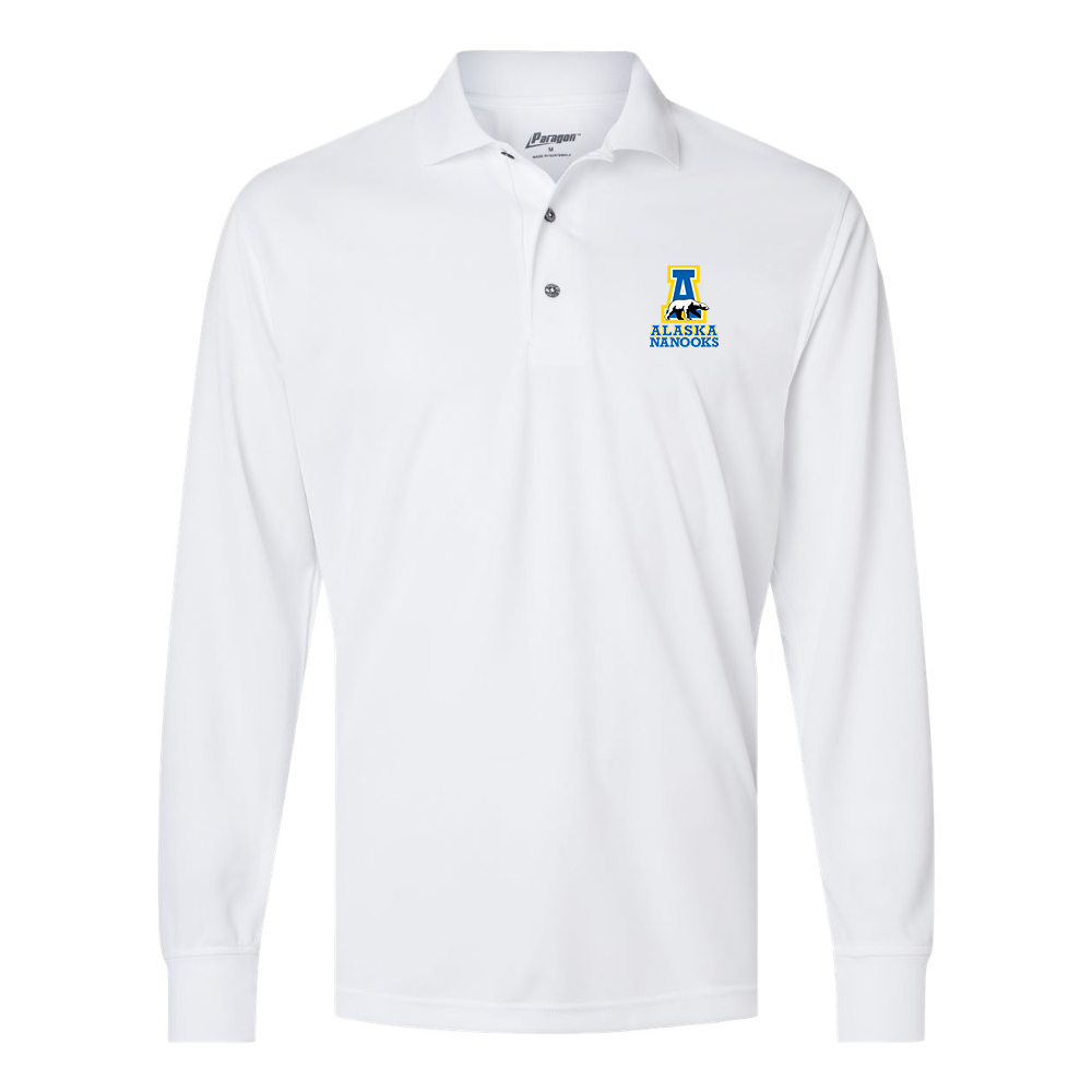 Men's Alaska Nanooks  Paragon Prescott Long Sleeve Polo