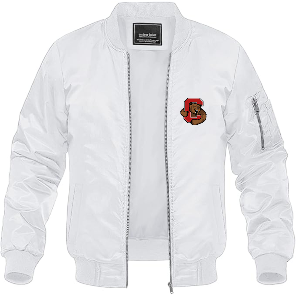 Men's Cornell Big Red Lightweight Bomber Jacket Windbreaker Softshell Varsity Jacket Coat