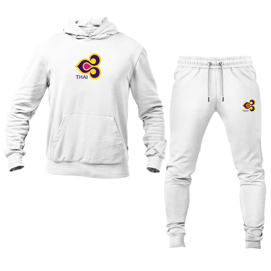 Men's Thai Airlines Logo Hoodie Joggers Set