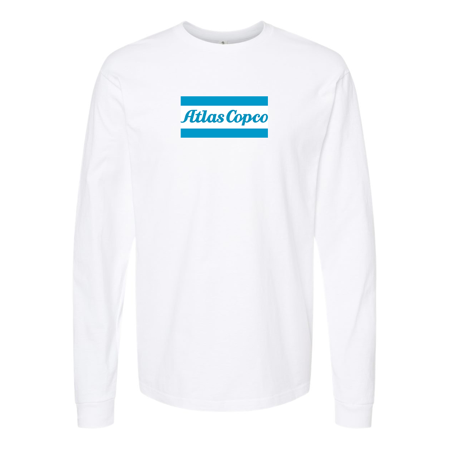 Men's Atlas Copco Logo Cotton Long Sleeve T-Shirt