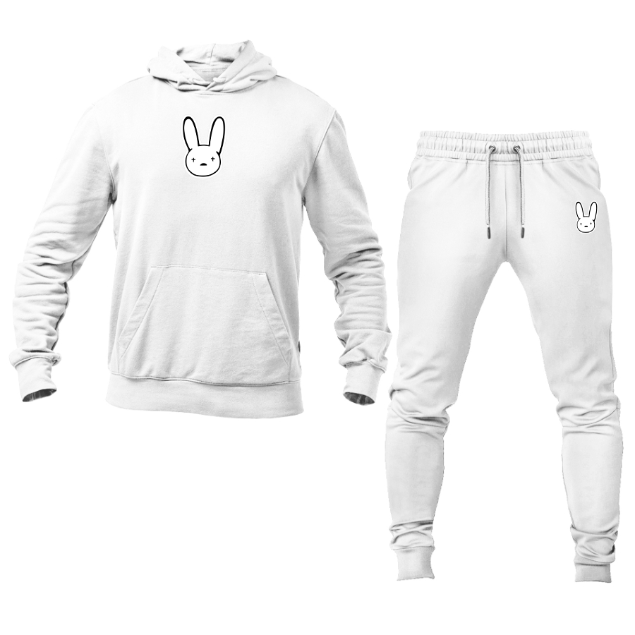 Men's Bad Bunny Logo Hoodie Joggers Set