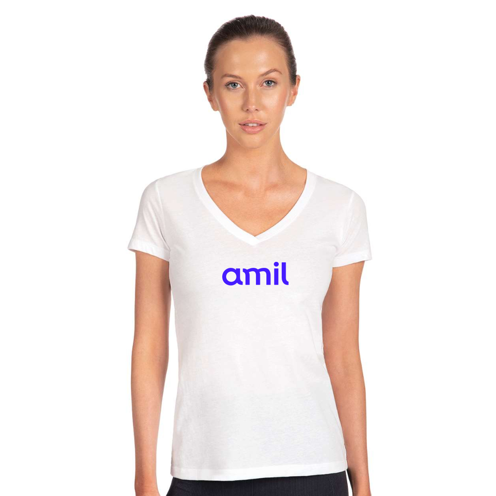 Women's  Amil  Next Level V-Neck T-Shirt