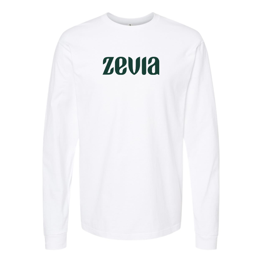 Men's Zevia Logo Cotton Long Sleeve T-Shirt
