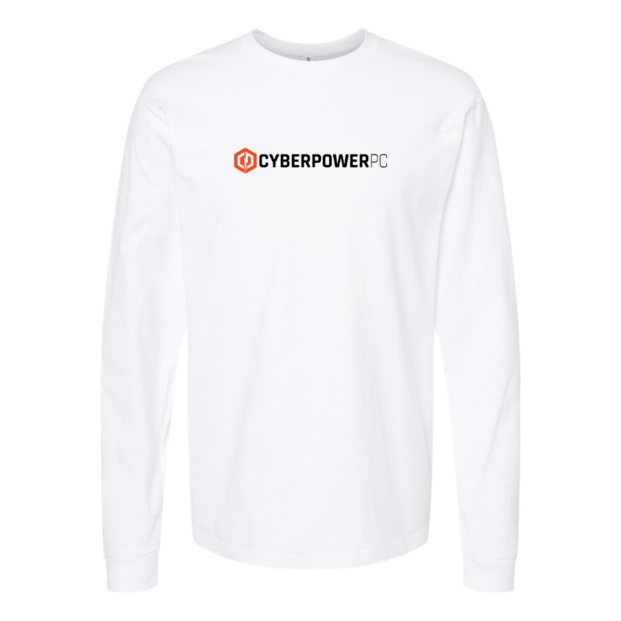 Men's CyberPowerPC Logo Cotton Long Sleeve T-Shirt