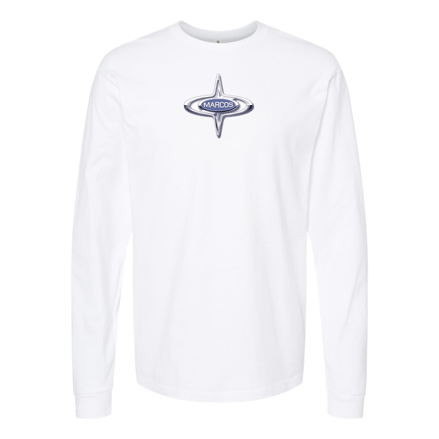 Men's Marcos Logo Cotton Long Sleeve T-Shirt