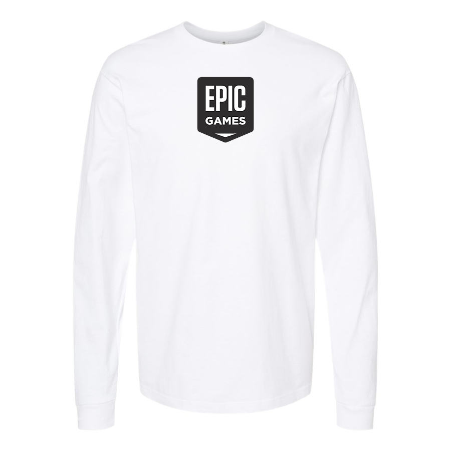 Men's Epic Games Logo Cotton Long Sleeve T-Shirt