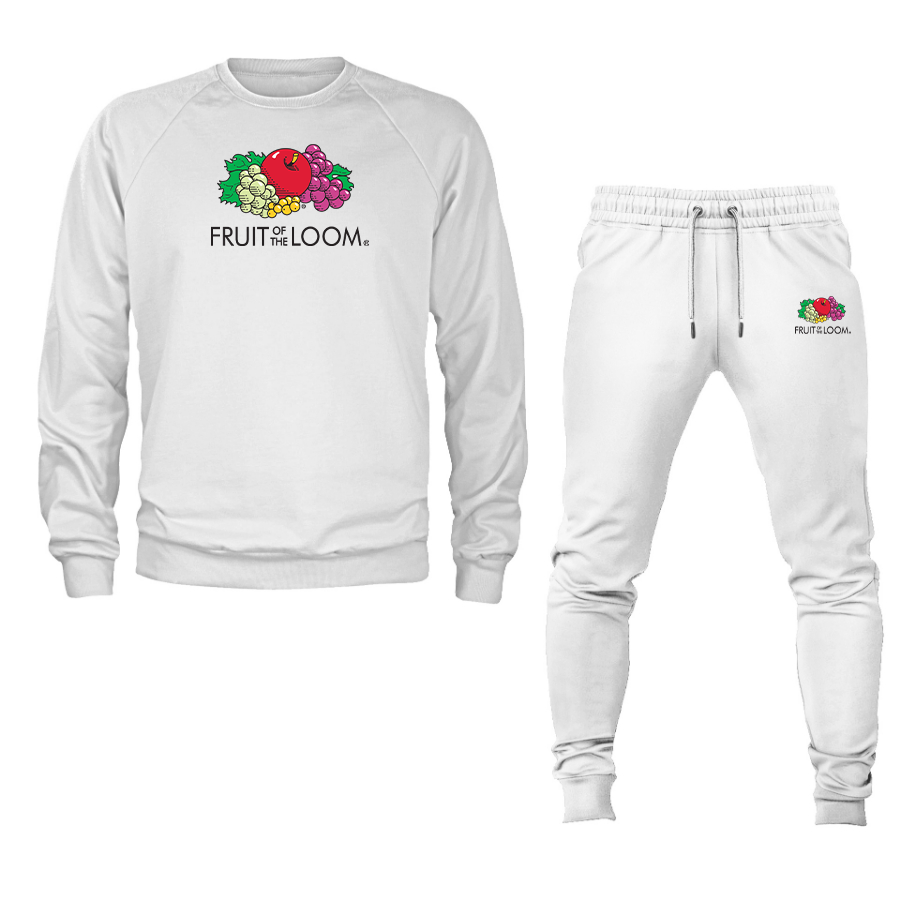 Men's Fruit Of the Loom Crewneck Sweatshirt Joggers Suit