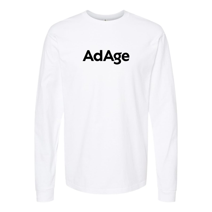 Men's AdAge Logo Cotton Long Sleeve T-Shirt
