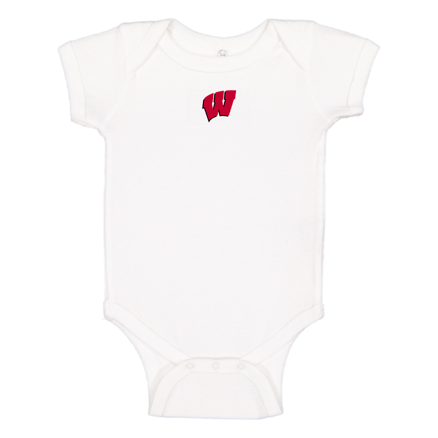 Wisconsin Badgers Logo Baby Onesie Romper
