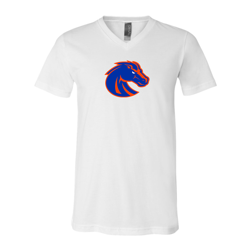 Boise State Broncos  BELLA  CANVAS - Jersey V-Neck T-Shirt