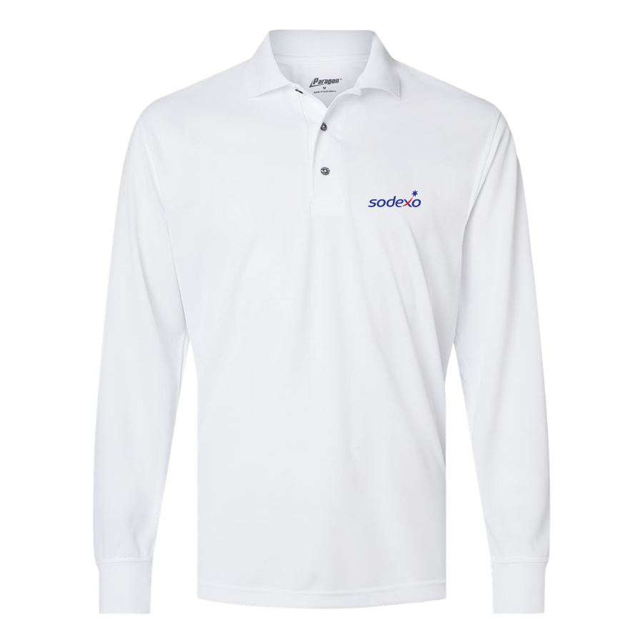Men's Sodexo Paragon Prescott Long Sleeve Polo