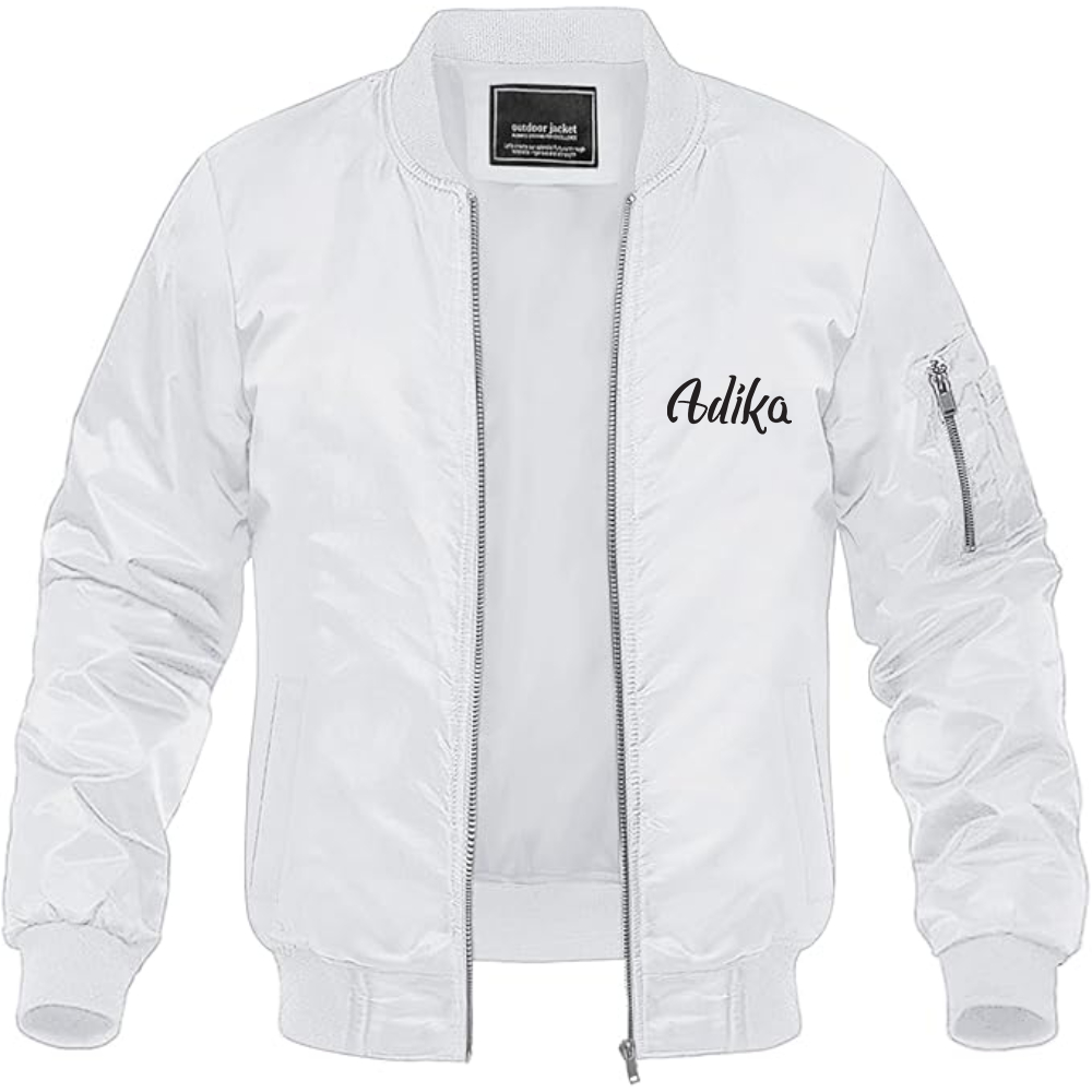 Men's Adika Lightweight Bomber Jacket Windbreaker Softshell Varsity Jacket Coat