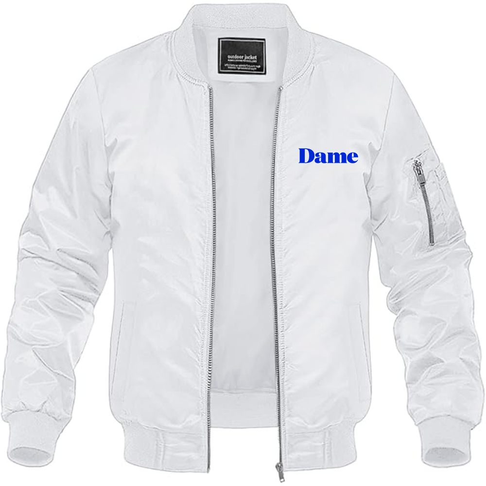 Men's  Dame Products    Lightweight Bomber Jacket Windbreaker Softshell Varsity Jacket Coat