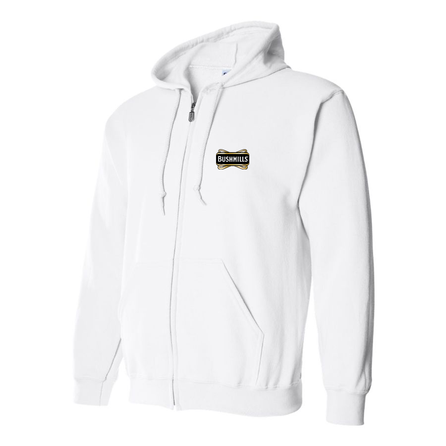 Men's Bushmills Logo Zipper Hoodie