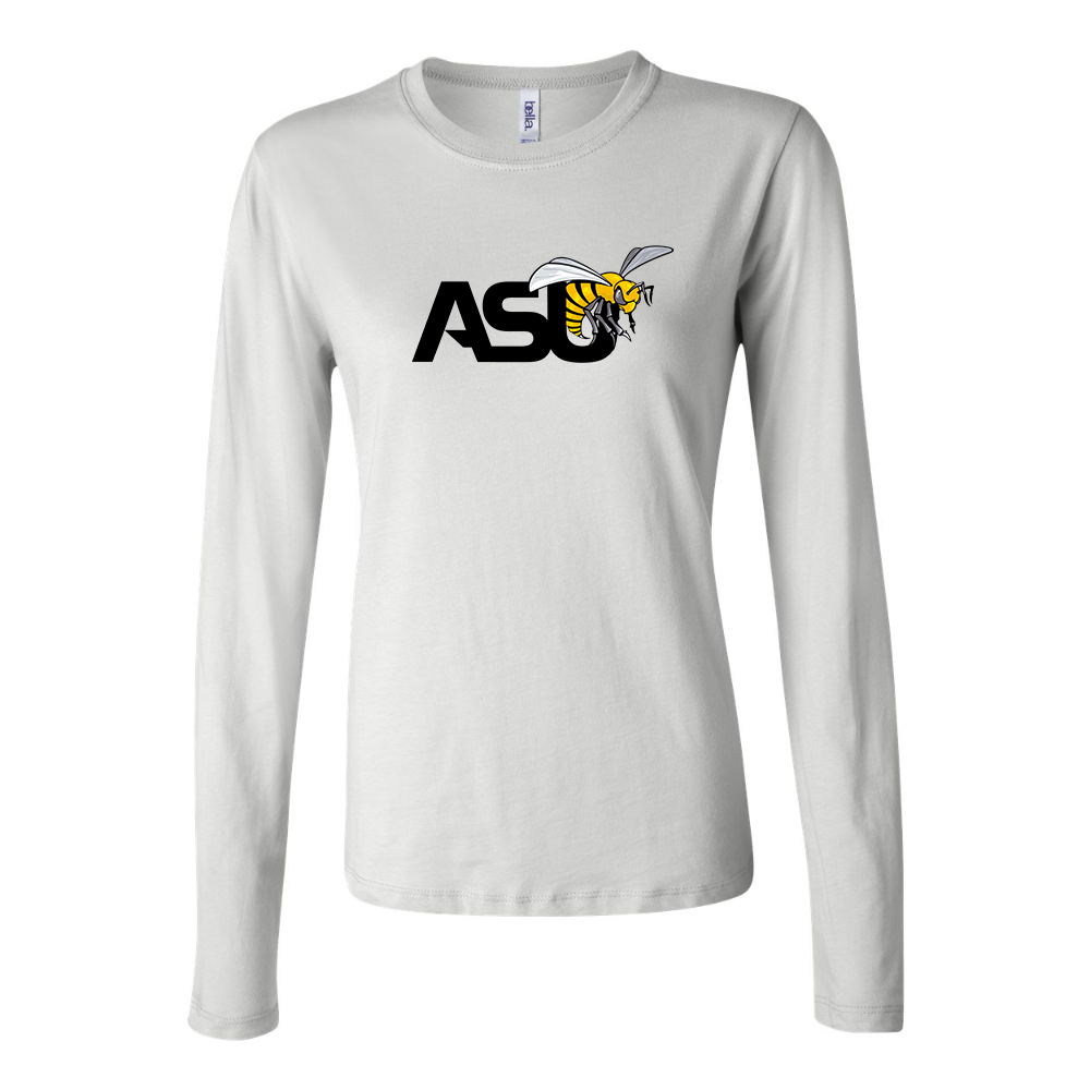 BELLA CANVAS Women’s Alabama State Hornets  Jersey Long Sleeve Tee