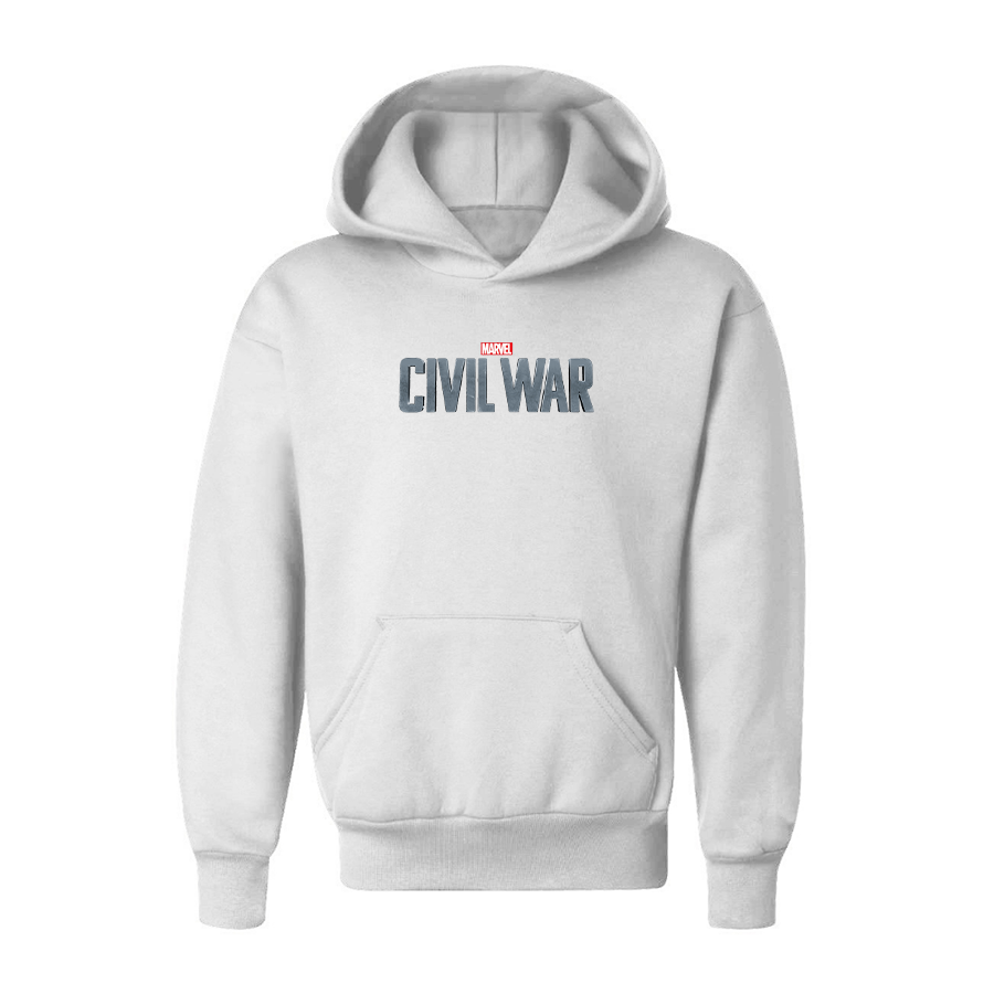 Youth Marvel Civil War  Logo  Pullover Hoodie