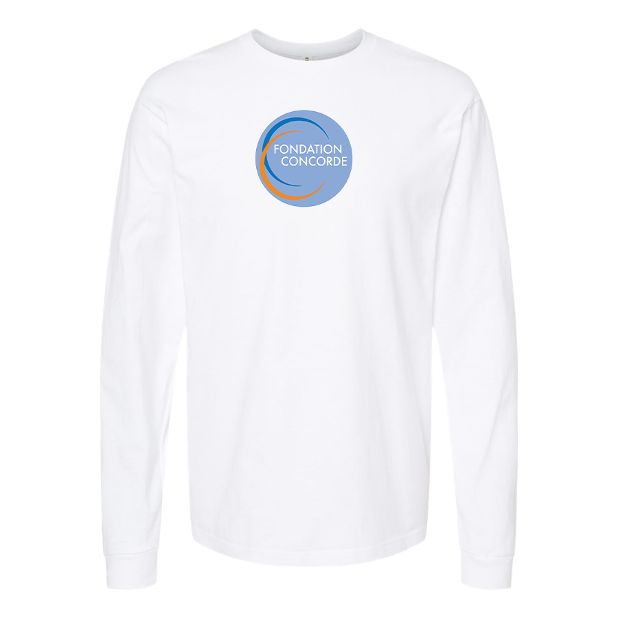 Men's Fondation Concorde Logo Cotton Long Sleeve T-Shirt