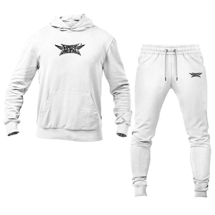 Men's Babymetal Logo Hoodie Joggers Set