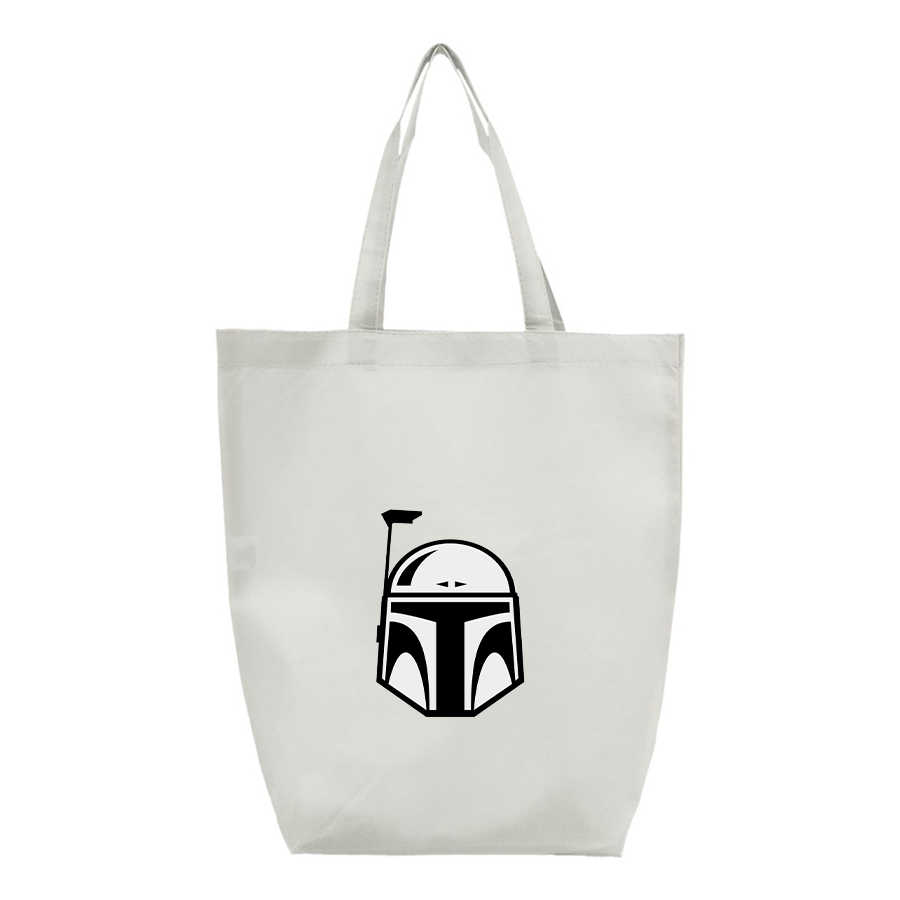 Star Wars Boba Fett Helmet Q-Tees Non-Woven Gusset Bottom Tote