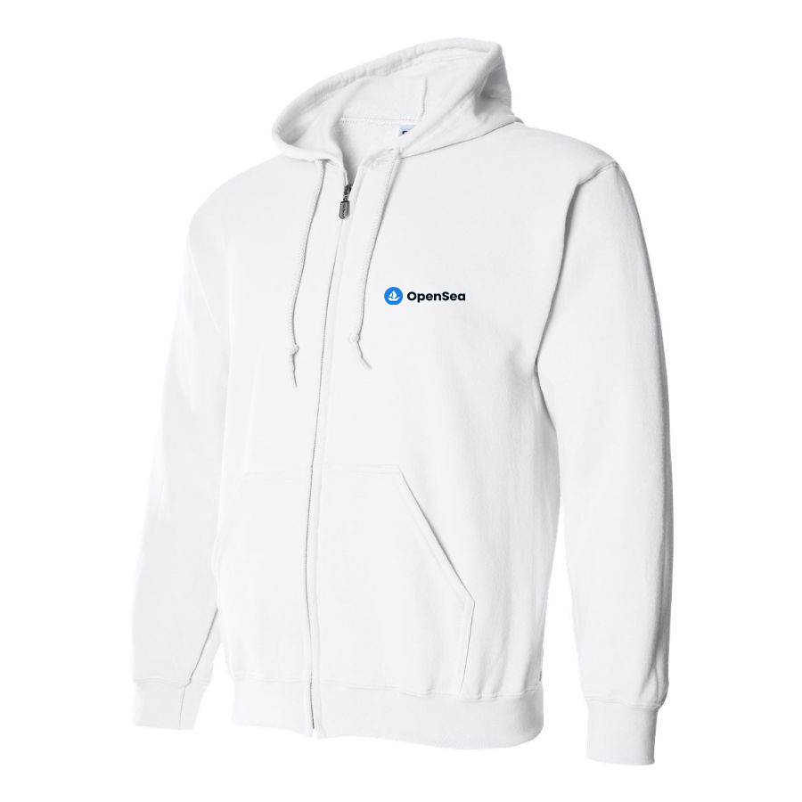 Men's OpenSea Logo Zipper Hoodie