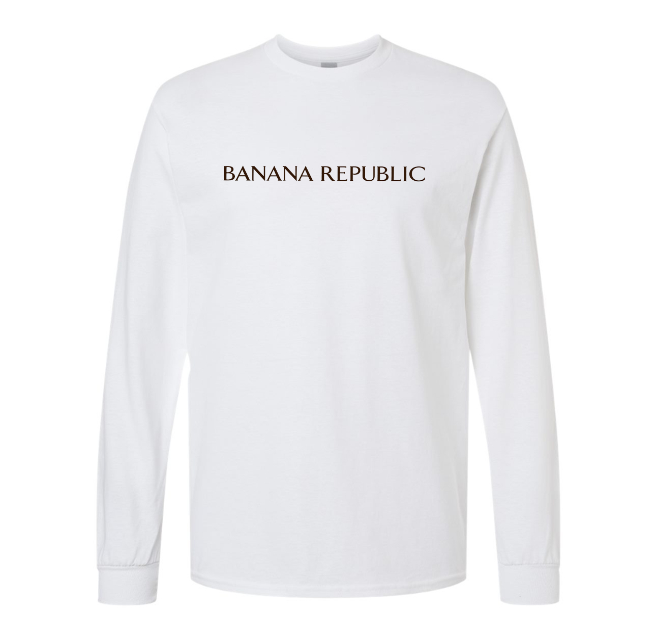 Men's Banana Republic Gildan Heavy Cotton Long Sleeve T-Shirt