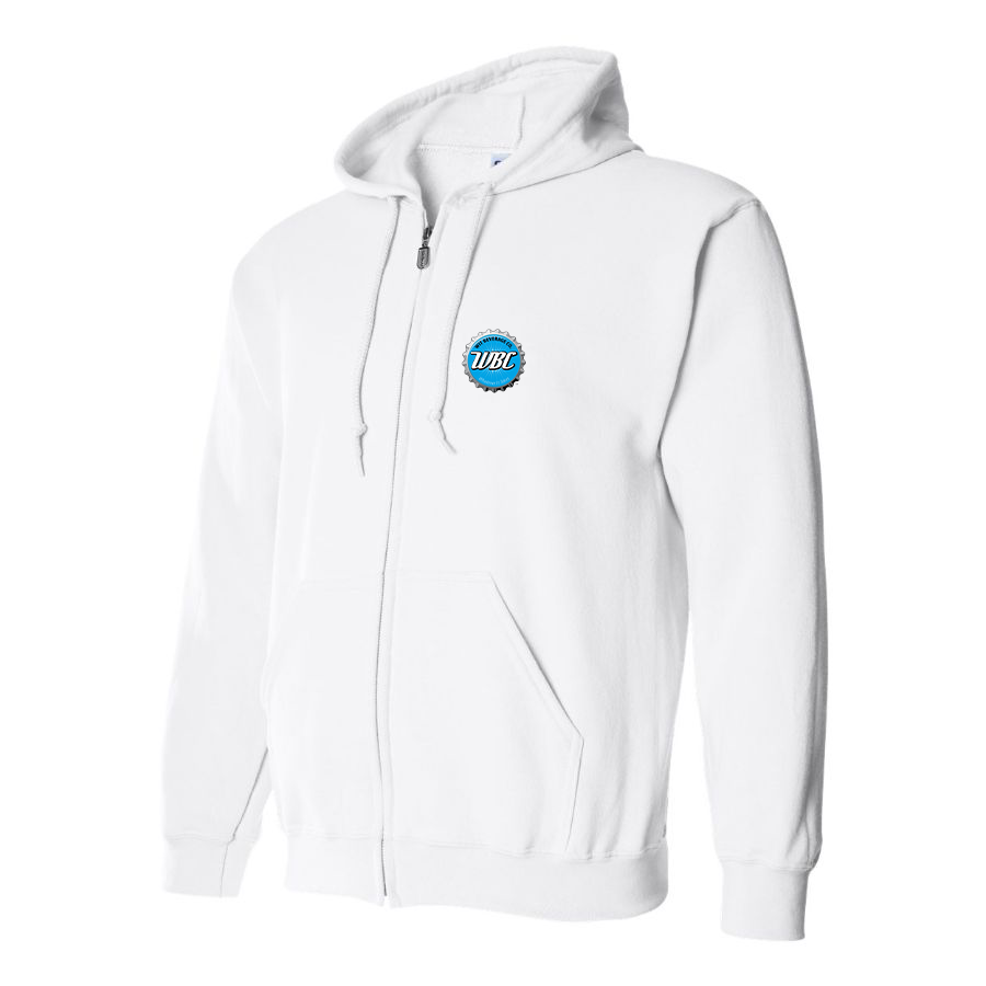 Men's Wit Beverage Company Logo Zipper Hoodie