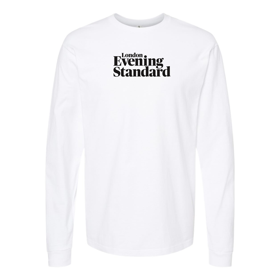Men's London Evening Standard  Logo Cotton Long Sleeve T-Shirt