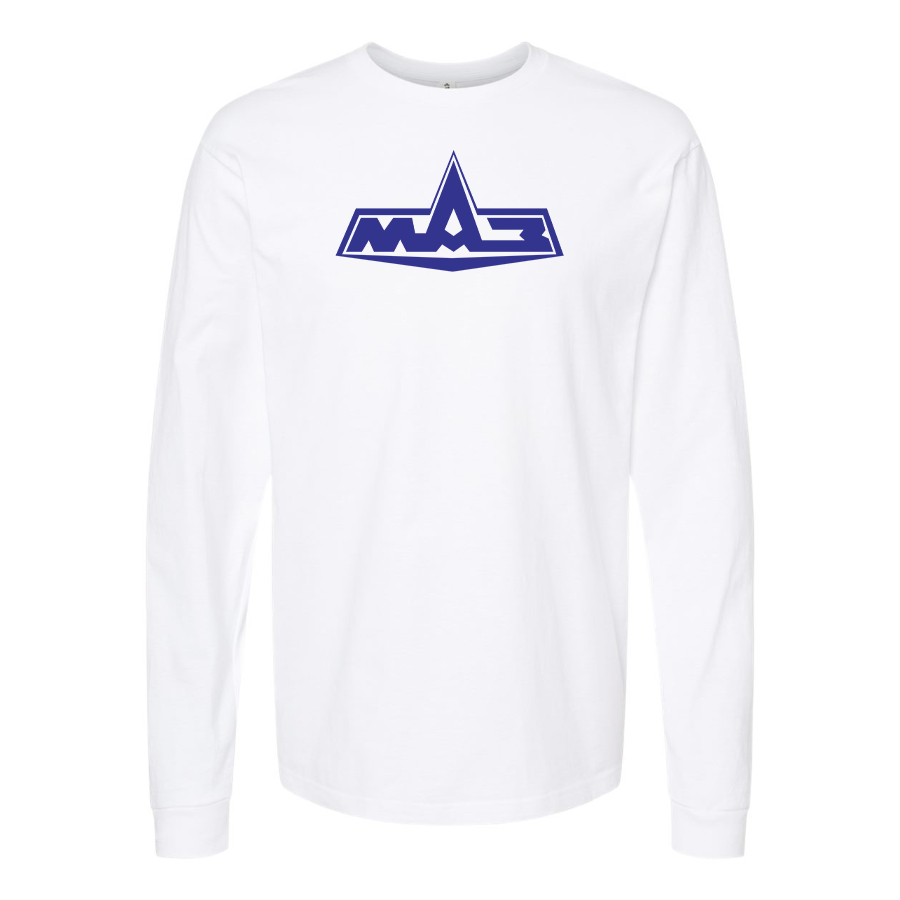 Men's MAZ Logo Cotton Long Sleeve T-Shirt