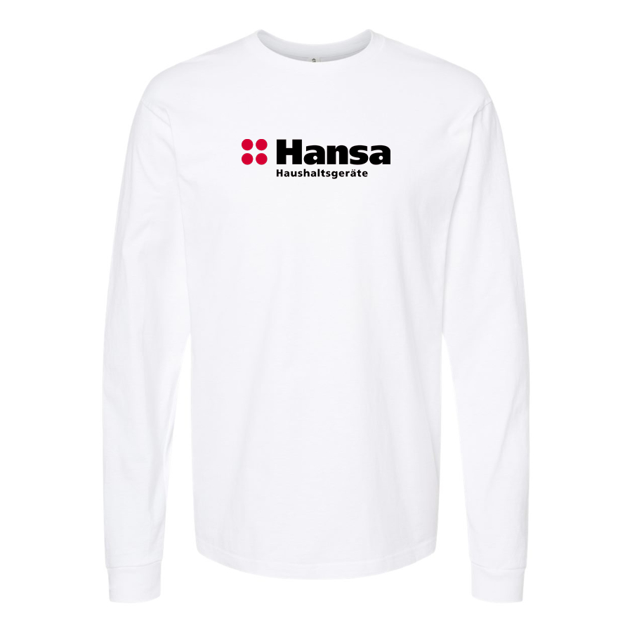 Men's Hansa Logo Cotton Long Sleeve T-Shirt