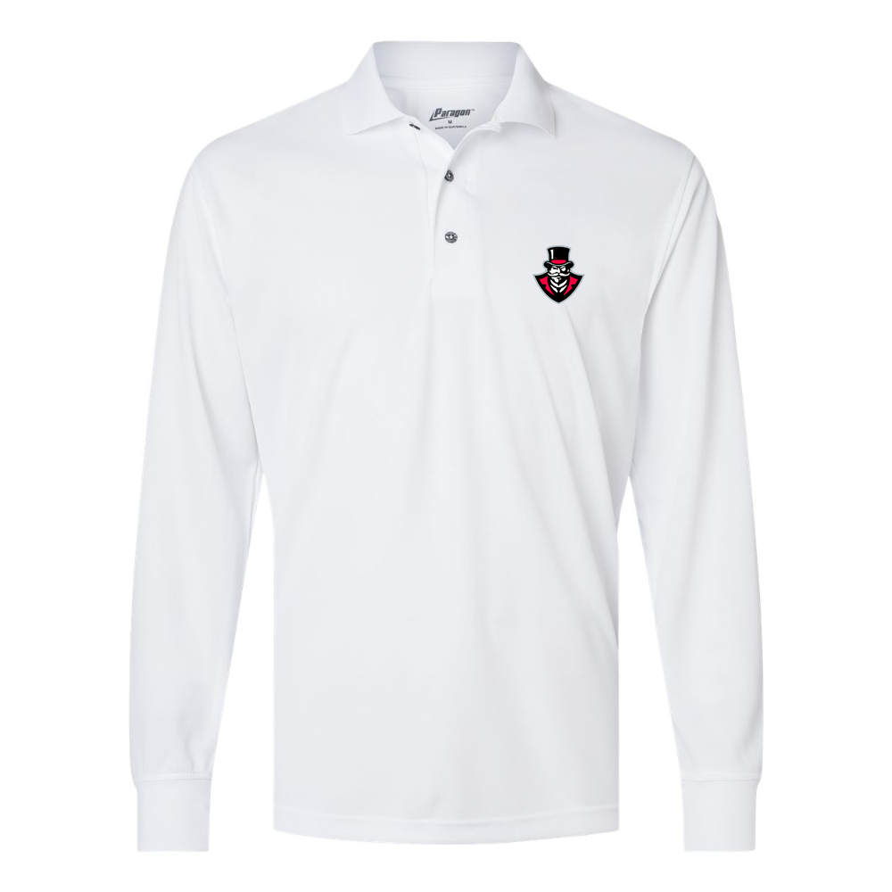 Men's    Austin Peay Governors Paragon Prescott Long Sleeve Polo