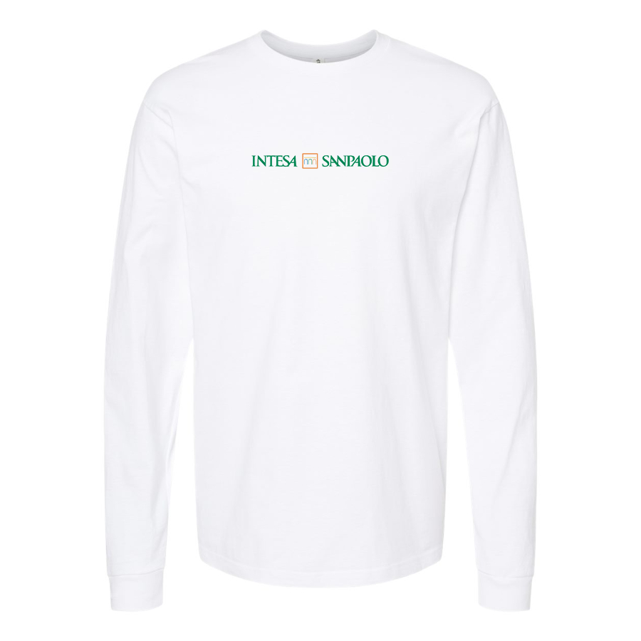 Men's  Intesa  Logo Cotton Long Sleeve T-Shirt