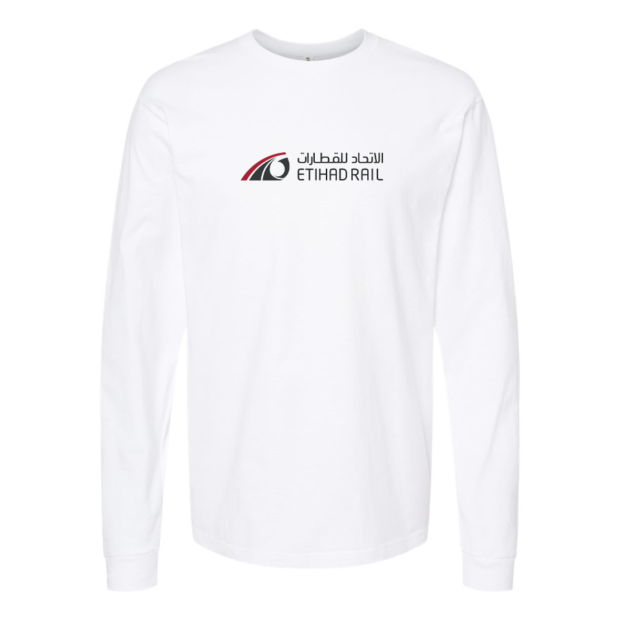 Men's Etihad Rail Logo Cotton Long Sleeve T-Shirt