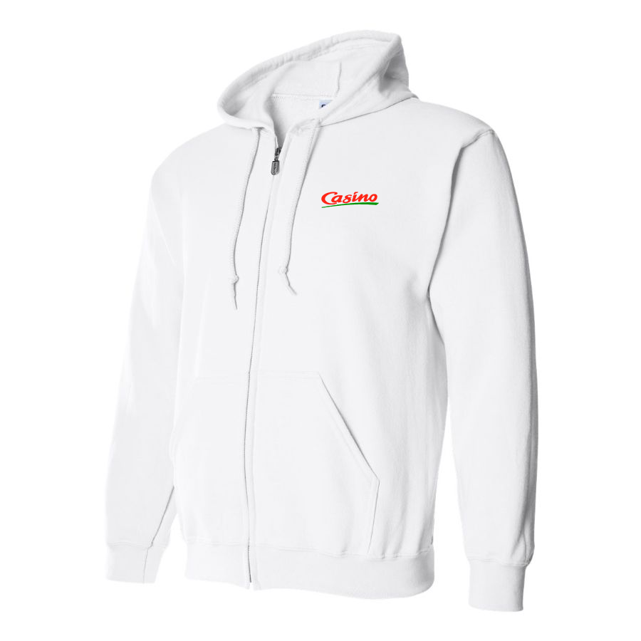Men's Casino Logo Zipper Hoodie