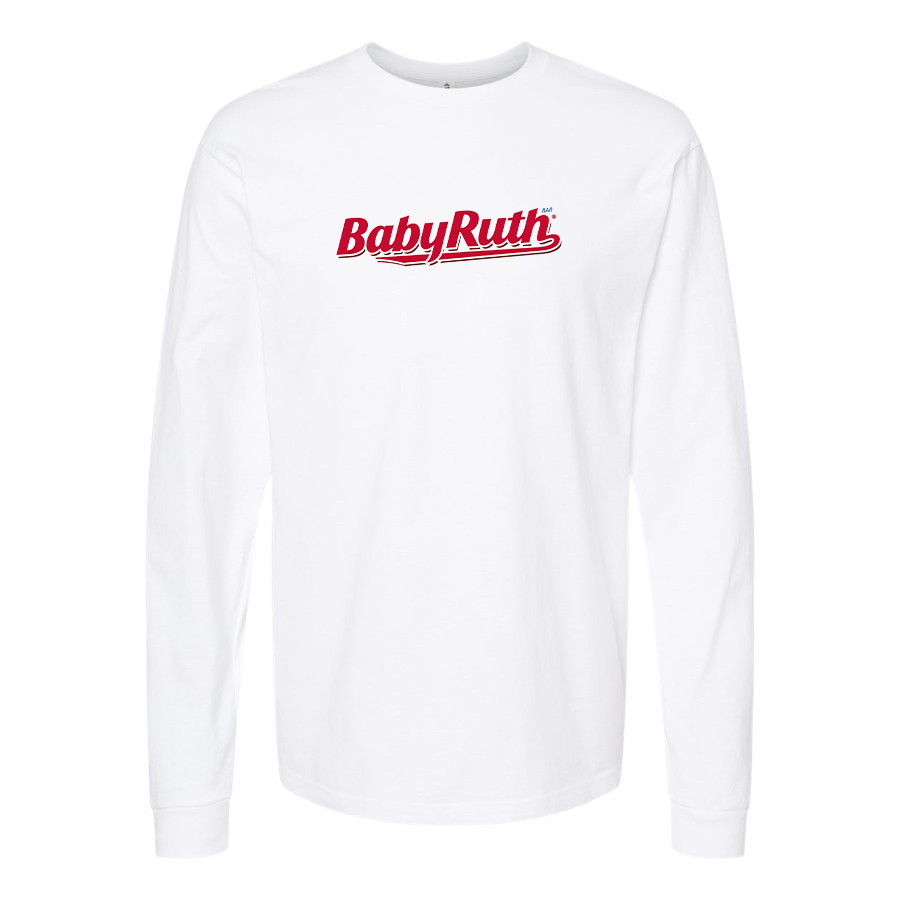 Men's BabyRuth Logo Cotton Long Sleeve T-Shirt