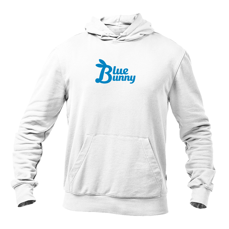 Men's Blue Bunny  Logo Pullover Hoodie