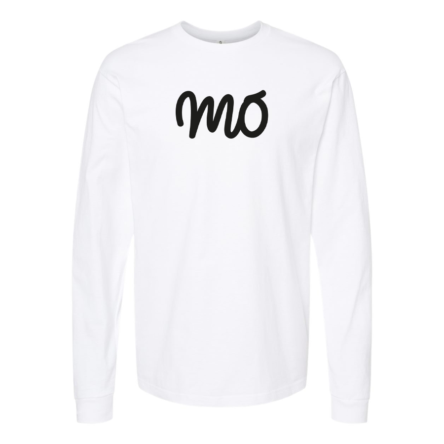 Men's Mo Logo Cotton Long Sleeve T-Shirt