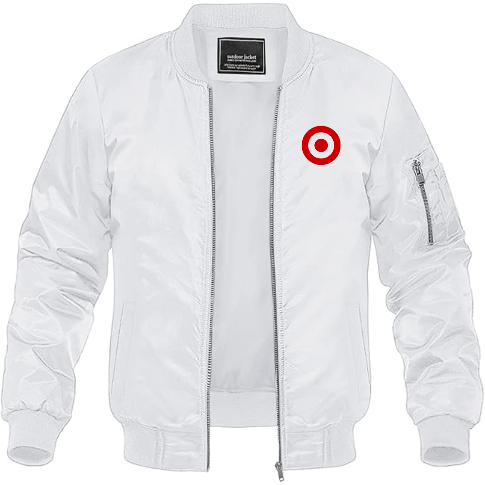 Men's Target   Lightweight Bomber Jacket Windbreaker Softshell Varsity Jacket Coat