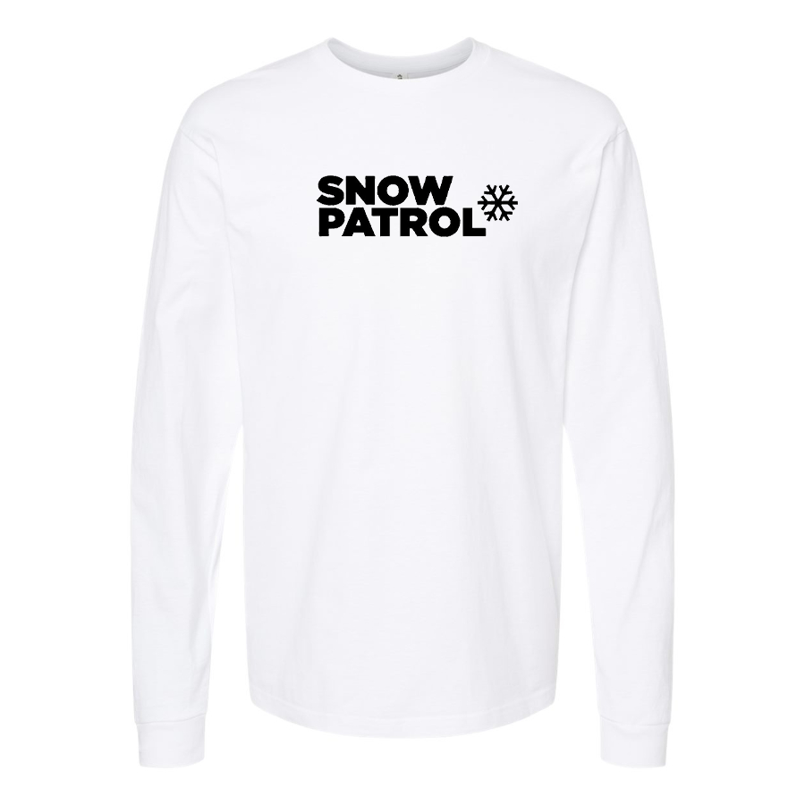 Men's Snow Patrol Logo Cotton Long Sleeve T-Shirt