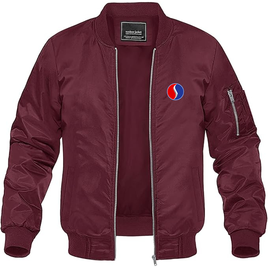 Men's Studebaker Logo Lightweight Bomber Jacket Windbreaker Softshell Varsity Jacket Coat