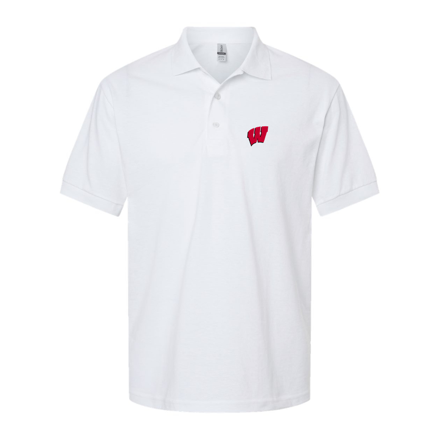 Men's Wisconsin Badgers Logo Dry Blend Polo