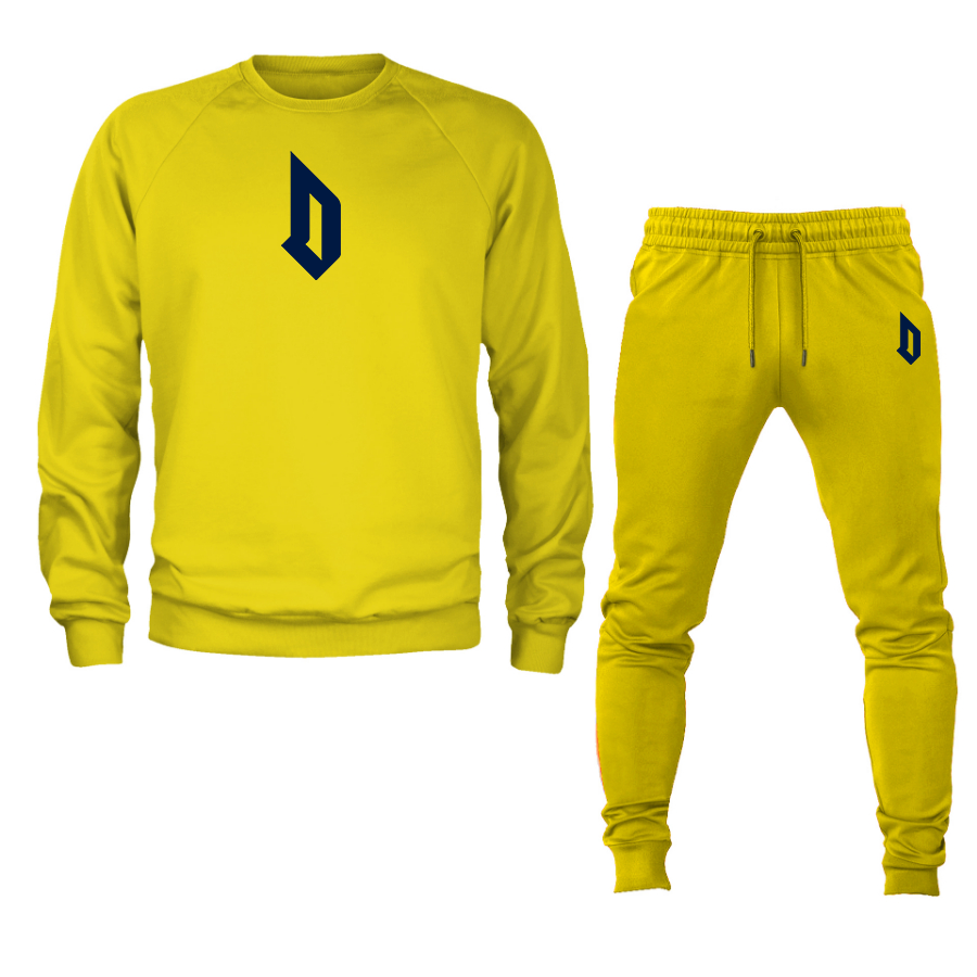 Men's Duquesne Dukes Crewneck Sweatshirt Joggers Suit
