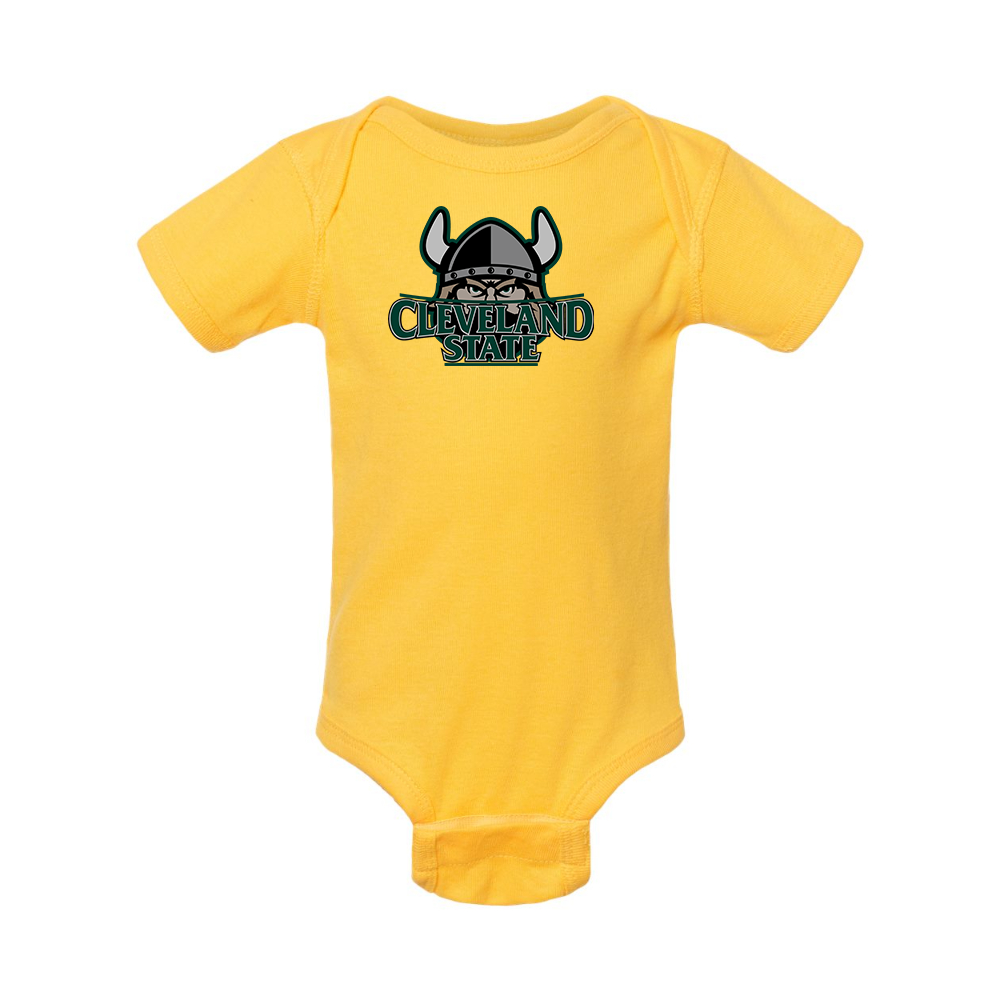 Cleveland State Vikings  Rabbit Skins Infant Baby Rib Bodysuit