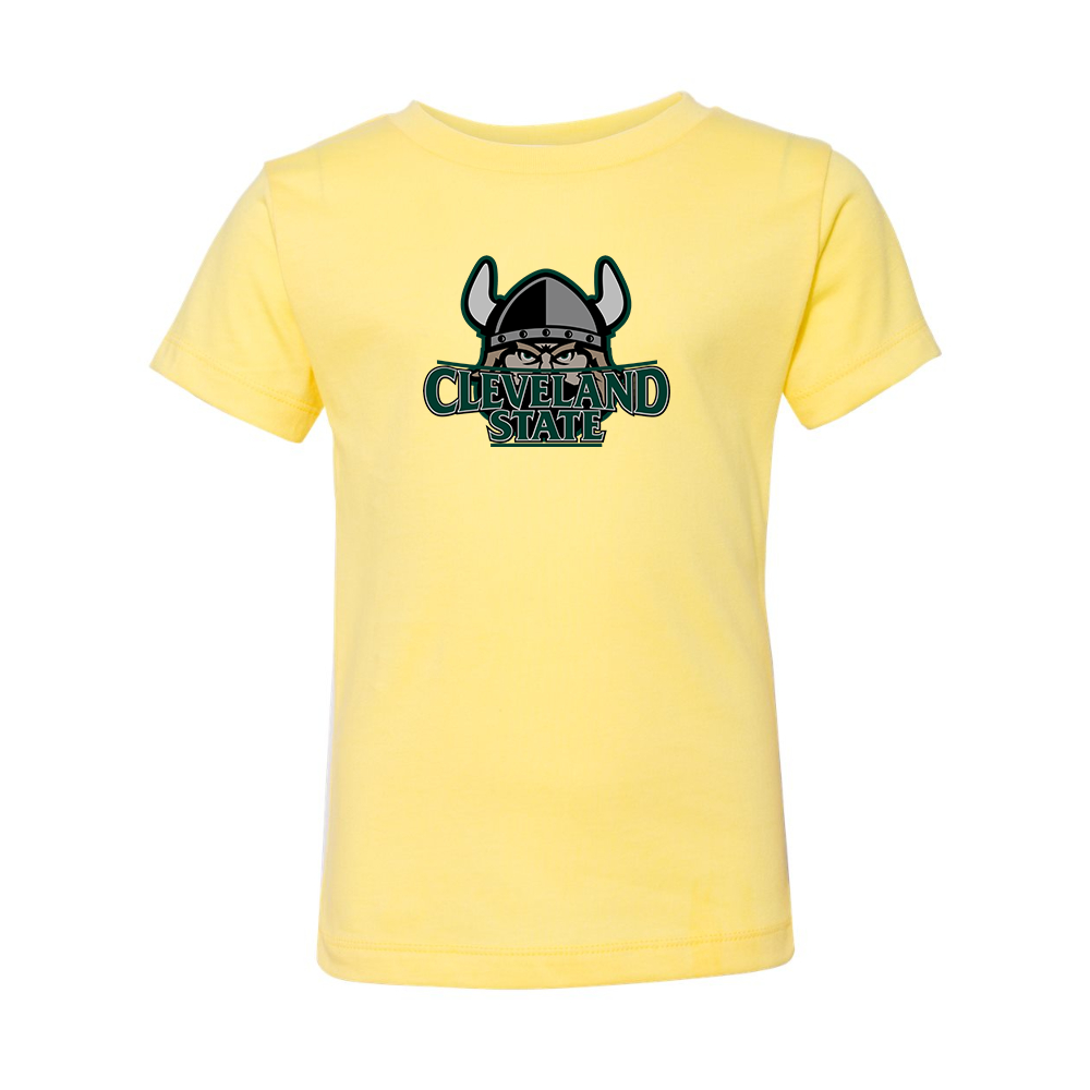 Cleveland State Vikings BELLA  CANVAS Toddler Jersey Tee
