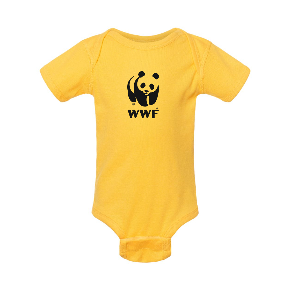 WWF  Rabbit Skins Infant Baby Rib Bodysuit