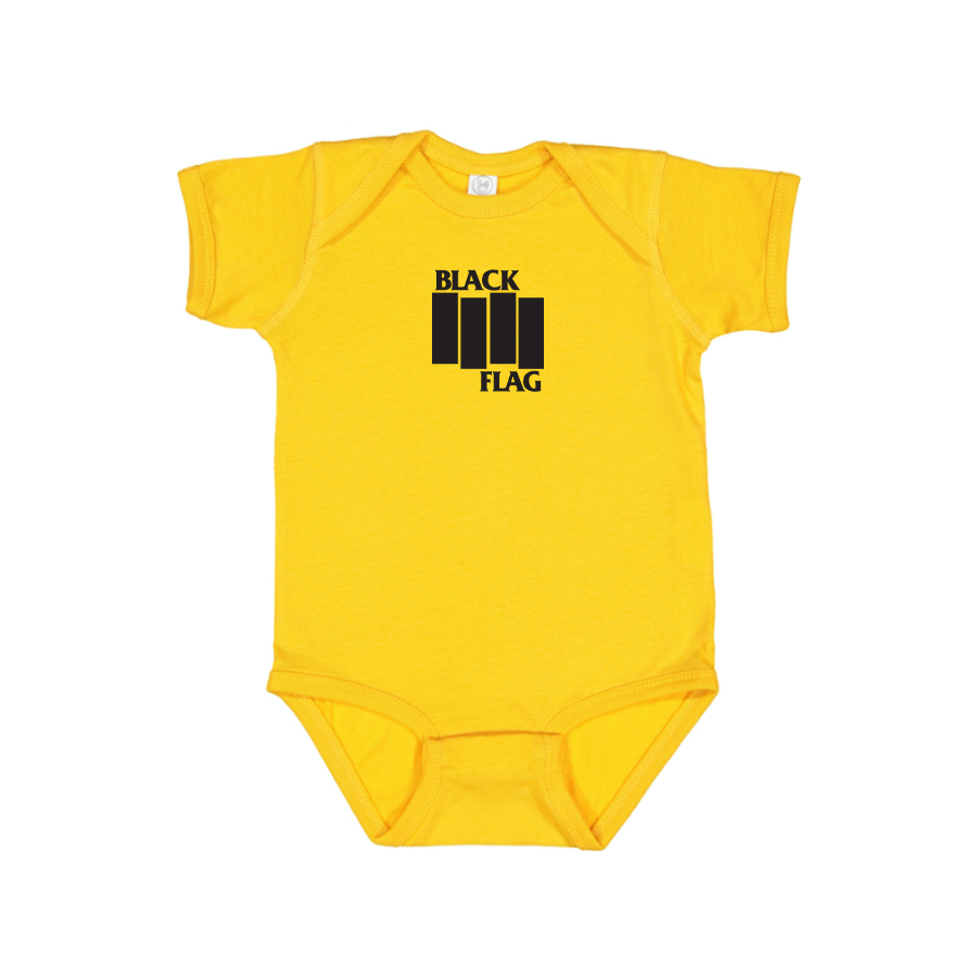 Black Flag Logo Baby Onesie Romper