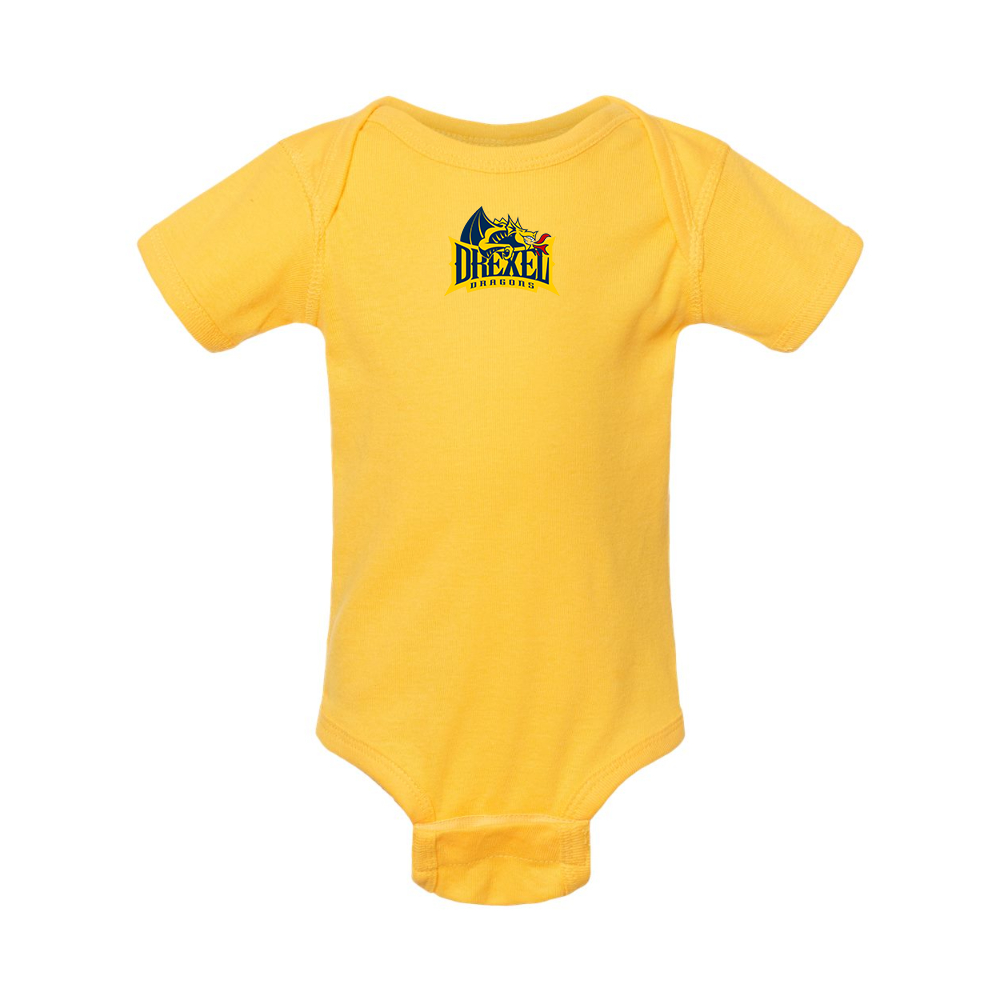 Drexel Dragons  Rabbit Skins Infant Baby Rib Bodysuit