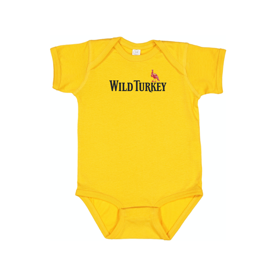 Wild Turkey Logo Baby Onesie Romper