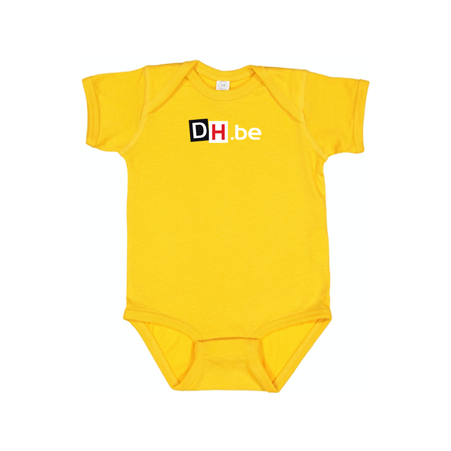 DH Derniere Heurev  Logo  Baby Onesie Romper